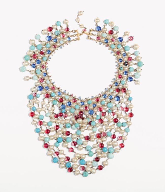 Fratti collier multifilo perle di vetro Fratti collier multifilo perle di vetro