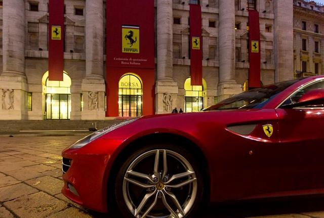 Ferrari in piazza Affari Ferrari in piazza Affari