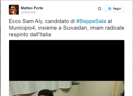 Candidato di Sala insieme a imam respinto dall'Italia. E' polemica