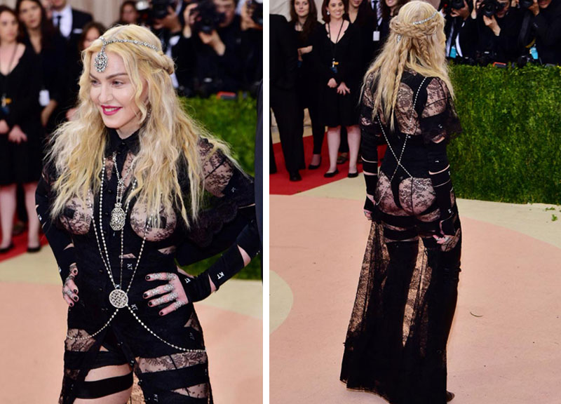 Il nude look di Madonna Il nude look di Madonna