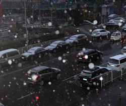 Cina, la neve a Pechino