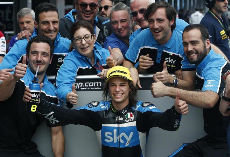Nicolò Bulega: 2° a 16 anni in Moto 3. Neppure Valentino Rossi...