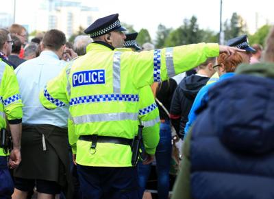 old trafford polizia inglese