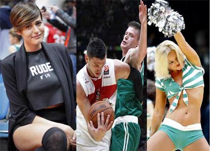 Olimpia Milano-Celtics, miss Alice Sabatini e le cheerleaders: che show