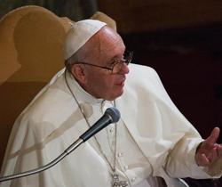 Papa Francesco visita alla chiesa luterana