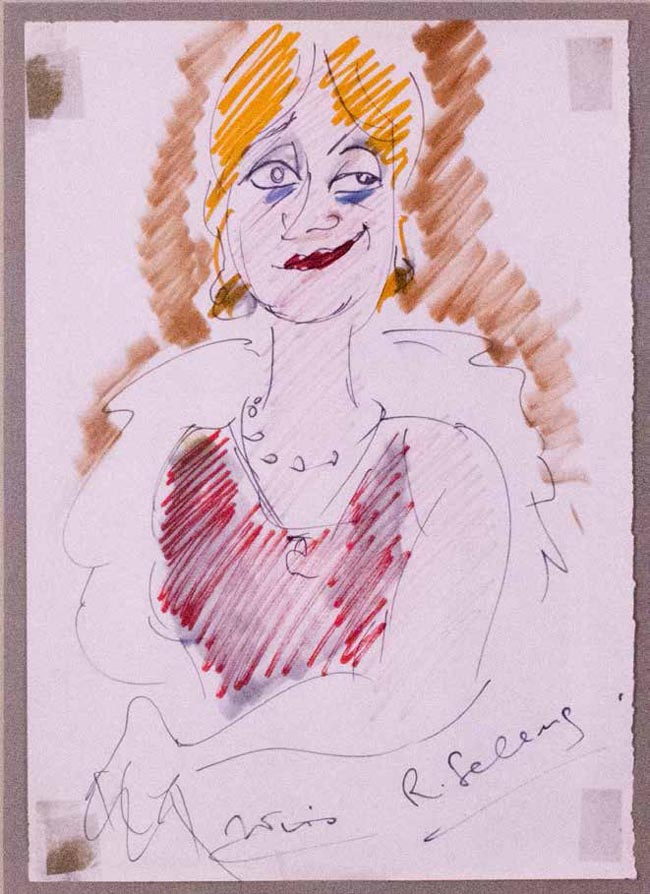 Federico Fellini (Rimini 1920 - Rome 1993), Portrait of Giulietta Masina, 1993 Mixed technique on paper, 30 x 21 cm Federico Fellini (Rimini 1920 - Rome 1993), Portrait of Giulietta Masina, 1993 Mixed technique on paper, 30 x 21 cm