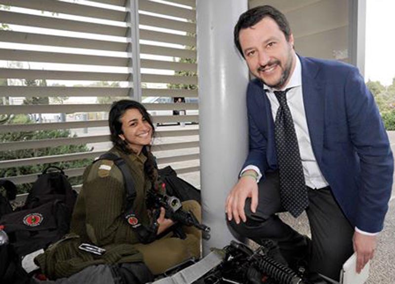 Salvini soldatessa israelia