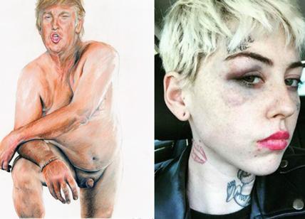 Illma Gore, picchiata l'artista che ha dipinto il micropene di Trump