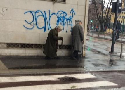Domenica a Milano, i due vecchietti