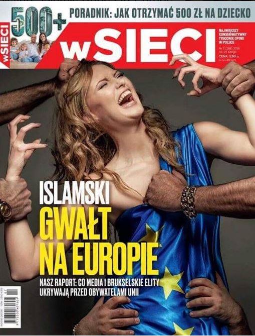 “Stupro islamico dell'Europa”, la copertina choc