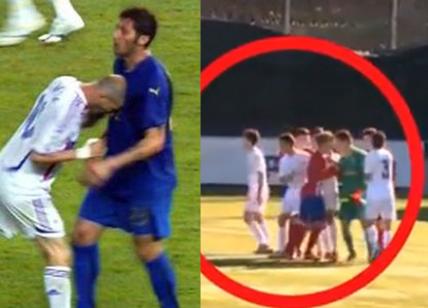 Zidane, da Zinedine al figlio Luca: espulso per una testata. Video
