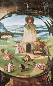 Hieronymus Bosch I sette peccati capitali 1500 - 1515 Olio su tavola, 86,5x56 cm Geneva Fine Arts Foundation Ginevra
