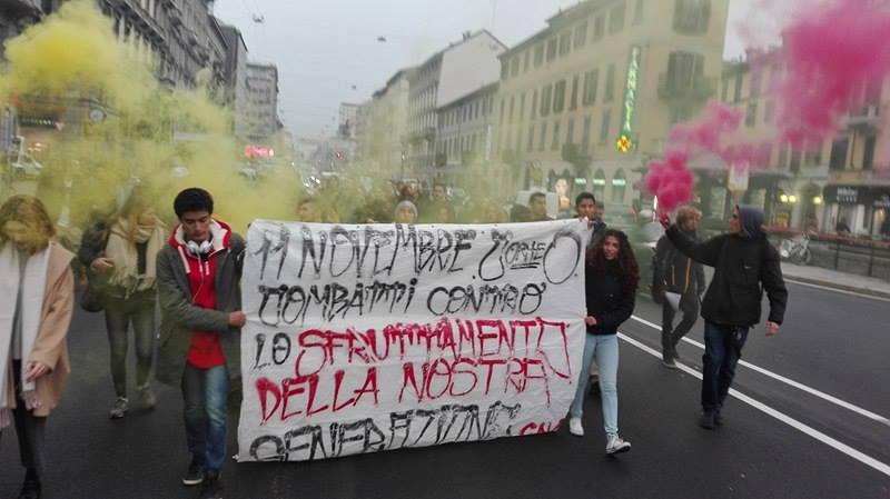 Manifestazione studentesca (foto da MilanoinMovimento) Manifestazione studentesca (foto da MilanoinMovimento)