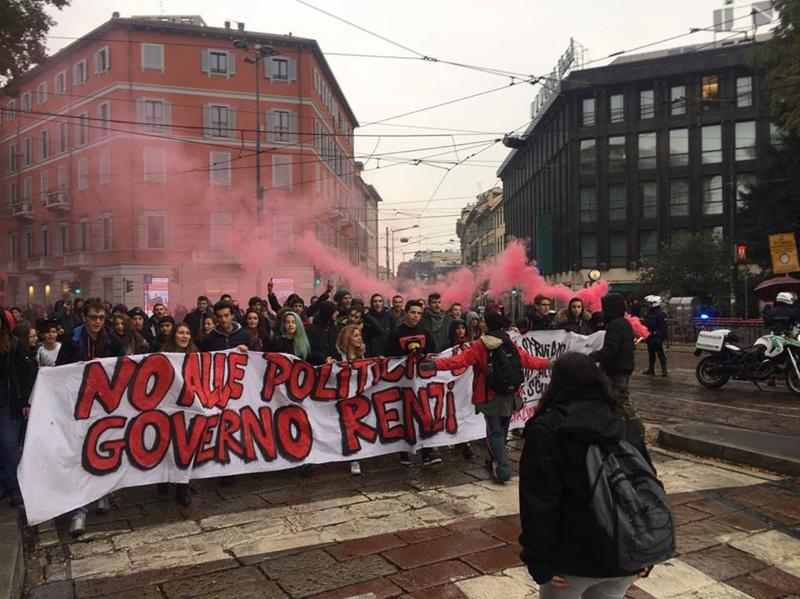Manifestazione studentesca (foto da MilanoinMovimento) Manifestazione studentesca (foto da MilanoinMovimento)