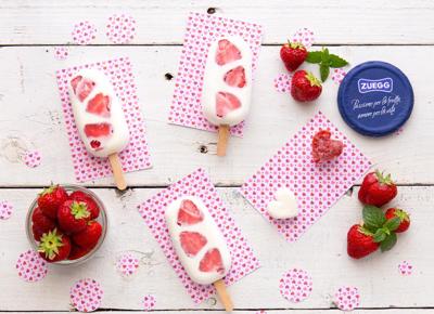 Zuegg Gelato allo yogurt con cuore di marmellata alle fragole 2