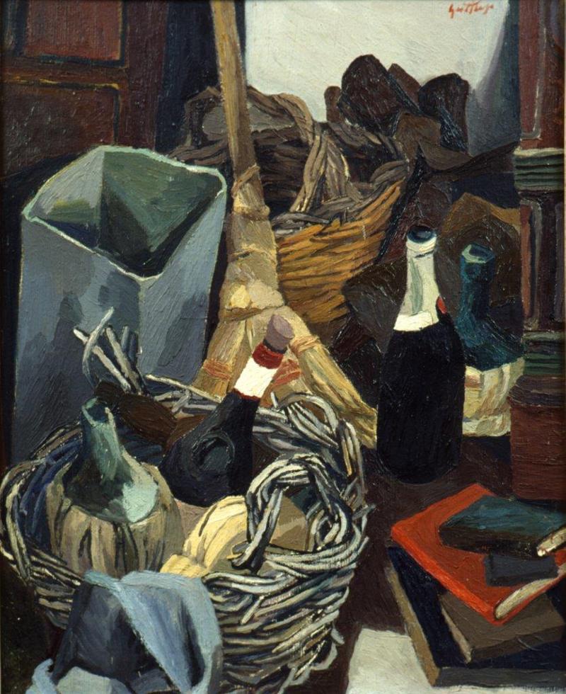 Renato Guttuso -Un angolo dello studio in via Pompeo Magno, 1941 Renato Guttuso -Un angolo dello studio in via Pompeo Magno, 1941