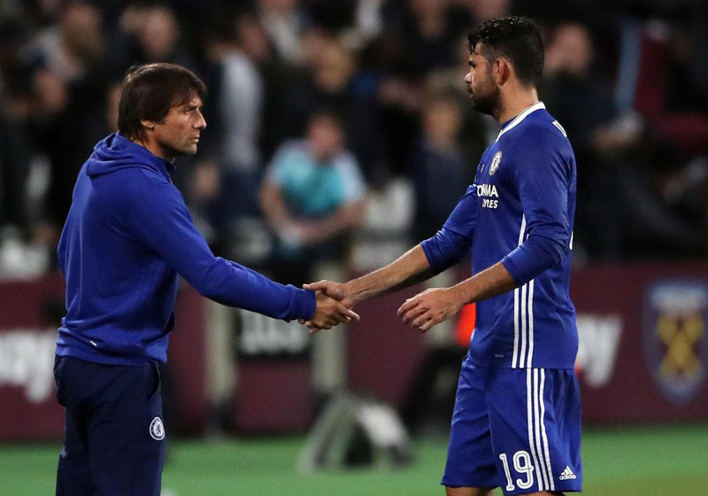 Antonio Conte e Diego Costa Antonio Conte e Diego Costa