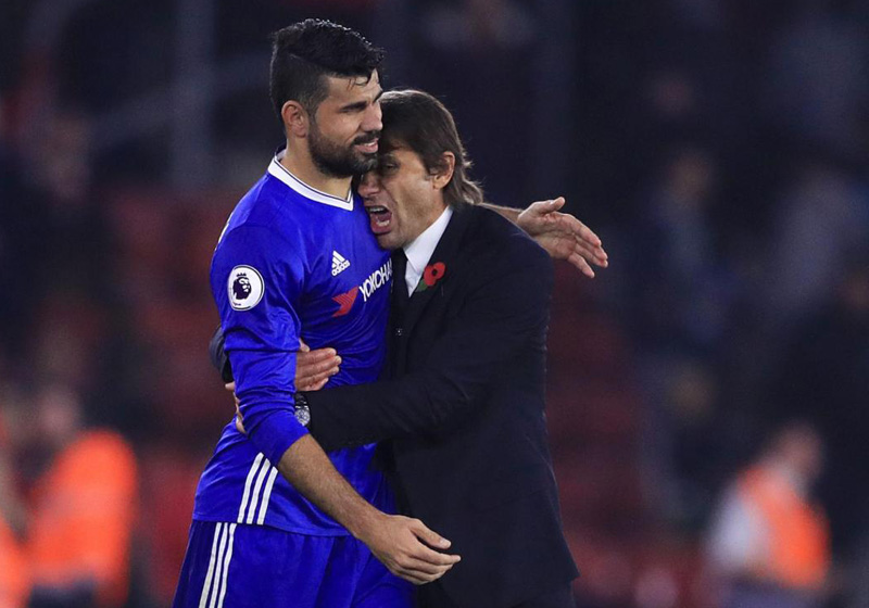Antonio Conte e Diego Costa Antonio Conte e Diego Costa