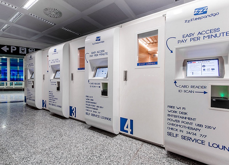 Zzzleepandgo: mini-camere a Malpensa Zzzleepandgo: mini-camere a Malpensa