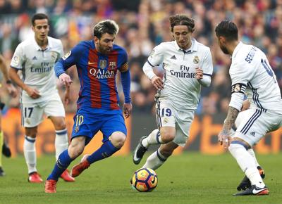 barcellona real madrid messi modric