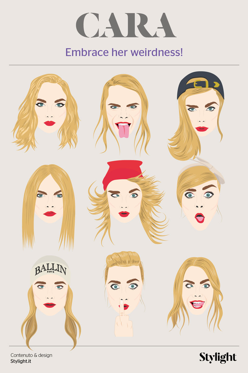 Cara Delevingne Infografica Stylight Cara Delevingne Infografica Stylight