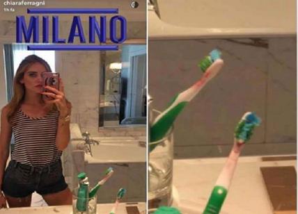 Chiara Ferragni, il caso-social delle macchie rosse sullo spazzolino