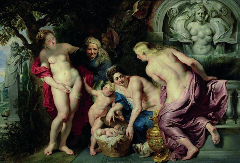 Pietro Paolo Rubens,   La scoperta di Erittonio fanciullo 1615   1616    Olio su Tela   Vienna, Palazzo Liechtenstein   The Prin