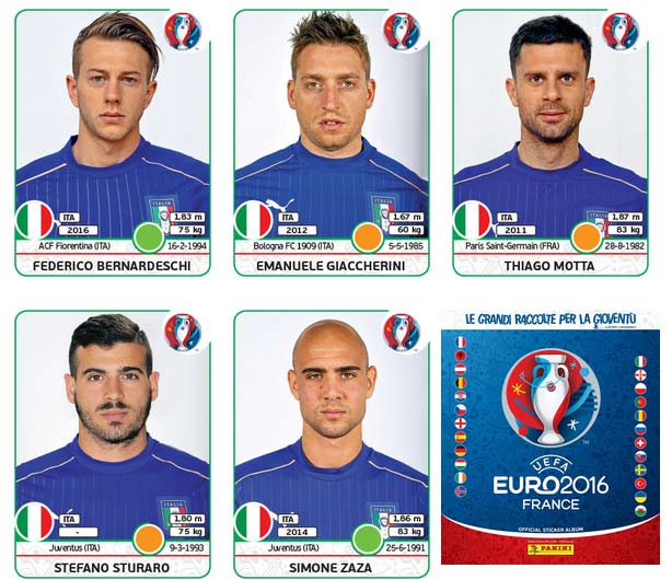 figurine panini euro 2016