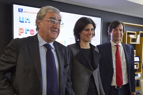 Un momento della presentazione del Reparto di Oncoematologia pediatrica dell'Ospedale infantile Regina Margherita, al grattacielo di Intesa Sanpaolo di Torino. Un momento della presentazione del Reparto di Oncoematologia pediatrica dell'Ospedale infantile Regina Margherita, al grattacielo di Intesa Sanpaolo di Torino.