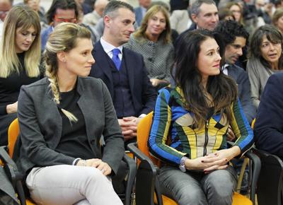 giusy versace e francesca dallapè giusy versace e francesca dallapè