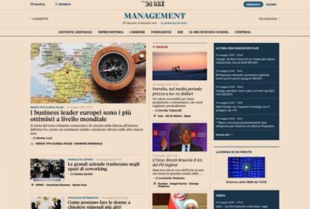 IlSole24Ore, online il nuovo sito: più datajournalism e native adv