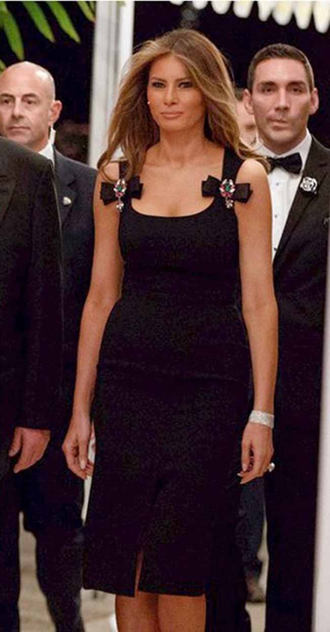 melania trump capodanno