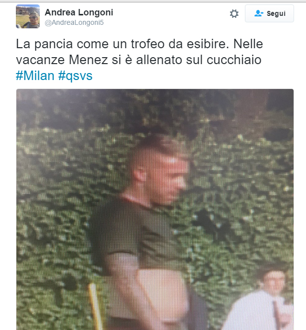 Foto da Twitter di Andrea LOngoni Foto da Twitter di Andrea LOngoni