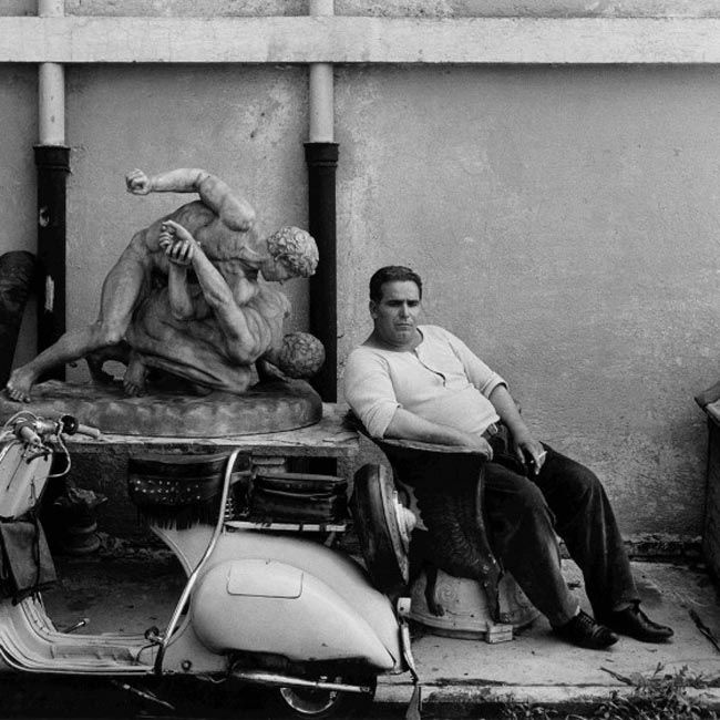 Custode, Cinecittà, Roma 1956 Custode, Cinecittà, Roma 1956