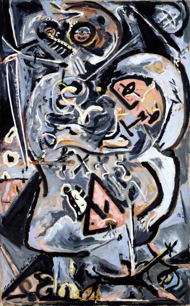 Pollock, Totem Lesson 1 - 1944, Anderson Collection Pollock, Totem Lesson 1 - 1944, Anderson Collection