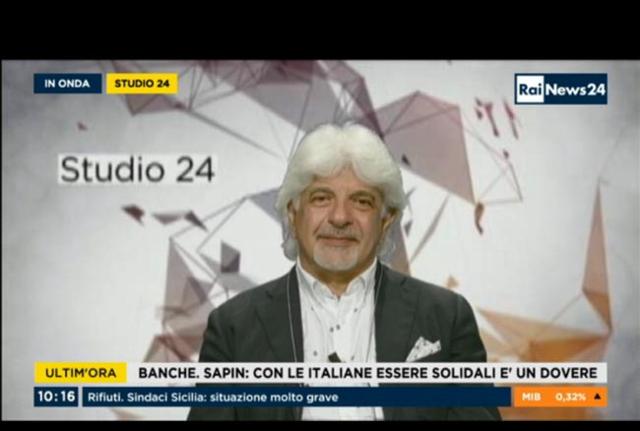 Martedì 6 settembre Angelo Perrino ospite a Studio24 su Rainews