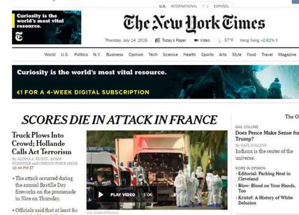 Strage a Nizza, la notizia nel mondo: ecco le prime pagine dei giornali