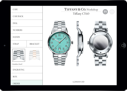 Tiffany&Co, l'app per gli orologi personalizzati è made in Italy
