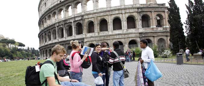 turisti roma ape grande