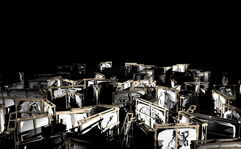 Un'immagine della videoarte di Fabrizio Plessi al Teatro La Fenice di Venezia. Un'immagine della videoarte di Fabrizio Plessi al Teatro La Fenice di Venezia.