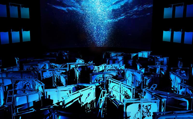 Un'immagine della videoarte di Fabrizio Plessi al Teatro La Fenice di Venezia. Un'immagine della videoarte di Fabrizio Plessi al Teatro La Fenice di Venezia.