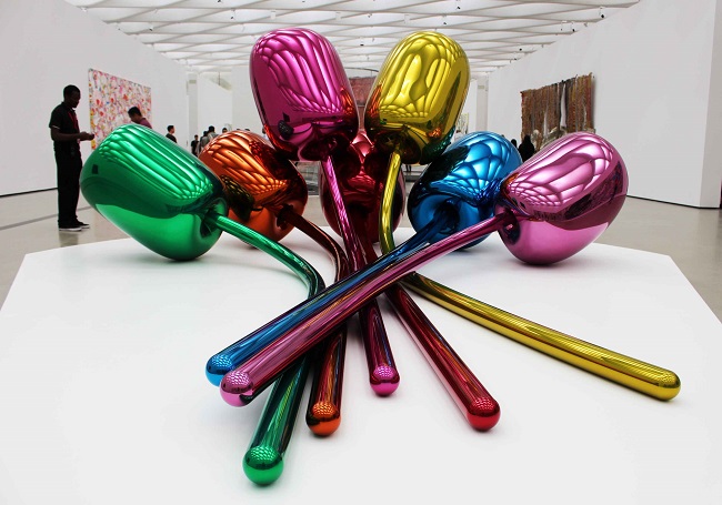 The Broad museum espone, tra le altre, opere di Picasso, Giacometti, Miró, Warhol, Haring e Jeff Koons. Foto Grigore Scutari The Broad museum espone, tra le altre, opere di Picasso, Giacometti, Miró, Warhol, Haring e Jeff Koons. Foto Grigore Scutari