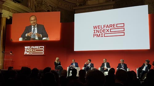 Un momento della presentazione del Rapporto Welfare Index PMI alla Luiss di Roma. Un momento della presentazione del Rapporto Welfare Index PMI alla Luiss di Roma.