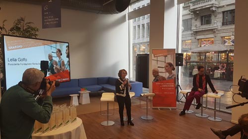 Un momento dell'intervento dell’on. Lella Golfo, Presidente della Fondazione Marisa Bellisario. Un momento dell'intervento dell’on. Lella Golfo, Presidente della Fondazione Marisa Bellisario.