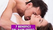 7 benefici del fare sesso tutti i giorni