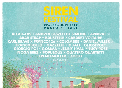 Siren Festival, nuovi nomi per la 4 giorni a tutta musica di Vasto