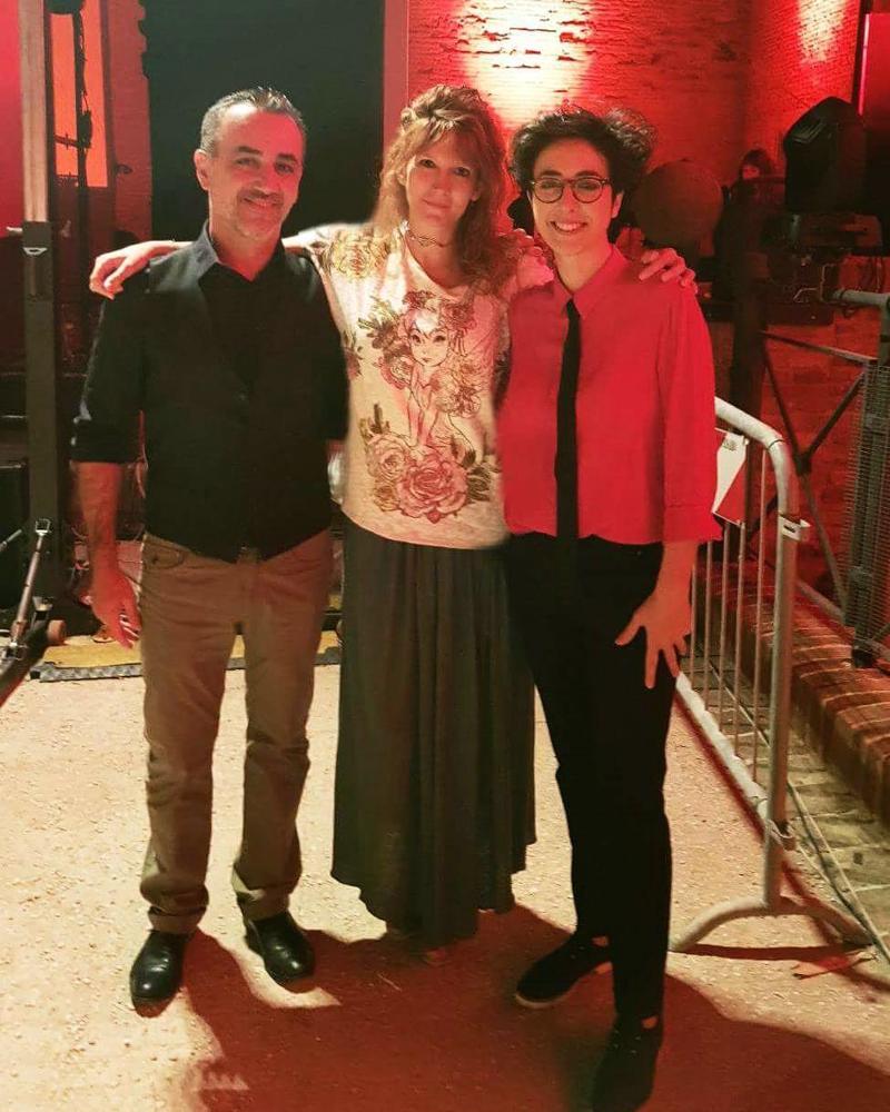 La nostra giornalista Chiara Giacobelli con Simone Regazzoni e Lucrezia Ercoli La nostra giornalista Chiara Giacobelli con Simone Regazzoni e Lucrezia Ercoli