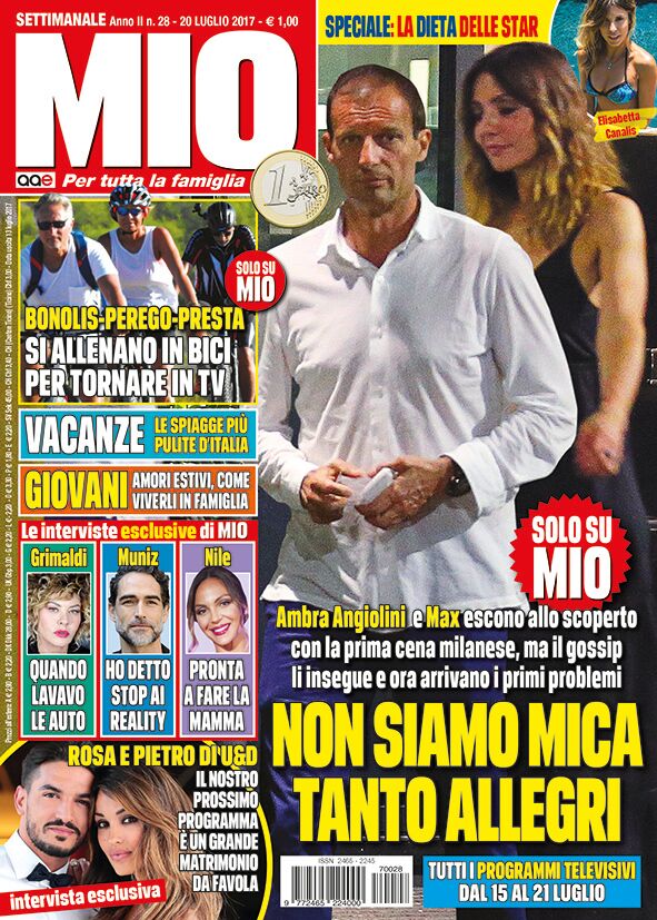 Allegri e Ambra Angiolini (foto Mio) Allegri e Ambra Angiolini (foto Mio)