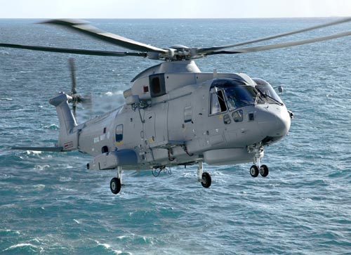 Un elicottero AW101 di Leonardo. Un elicottero AW101 di Leonardo.