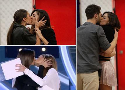 GF Vip, bacio saffico tra Ilary Blasi e Belen Rodriguez. E poi... quanti baci